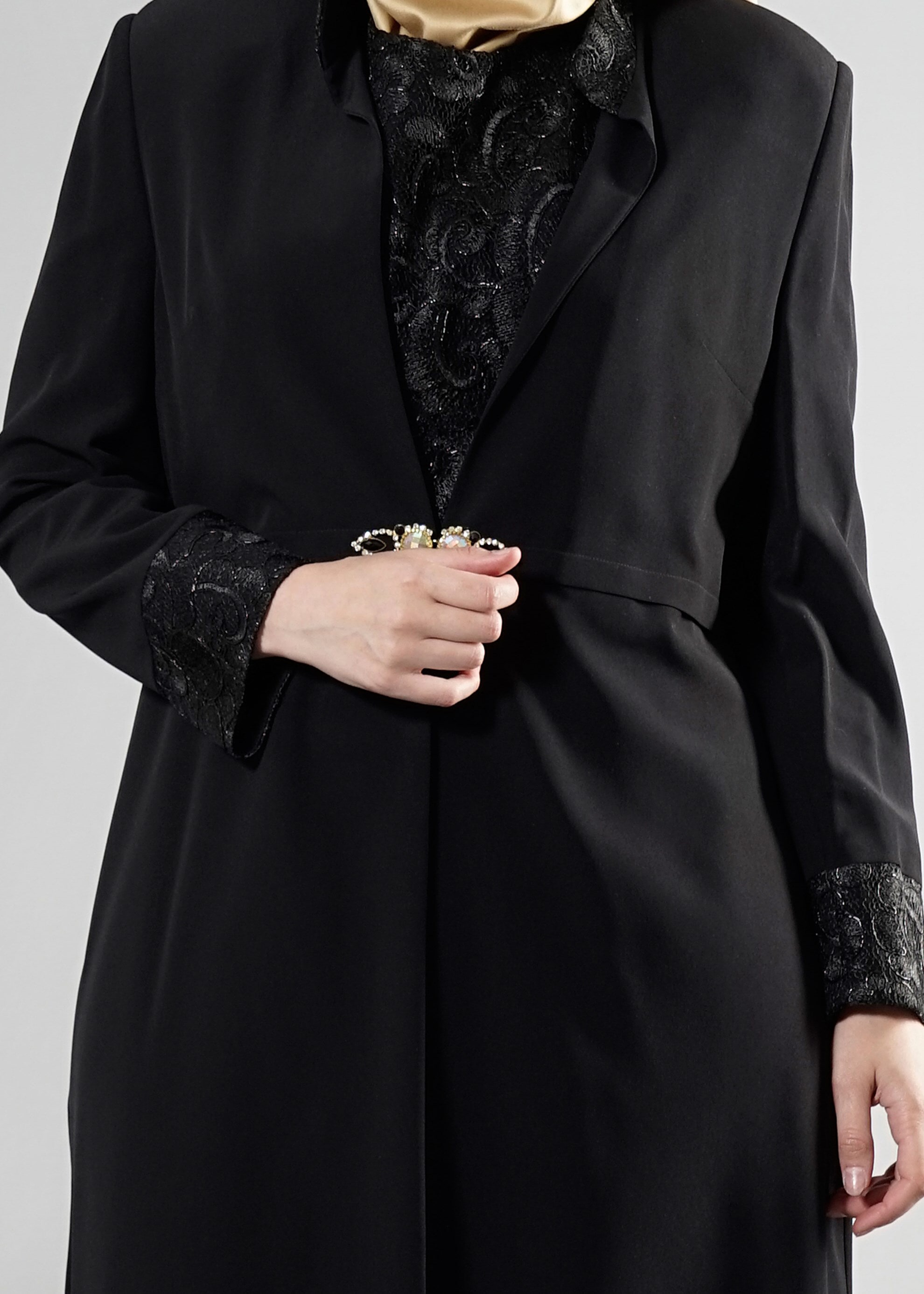 Tesettür giyim SİYAH 3096 Criss Tesettür Elbs Tkm