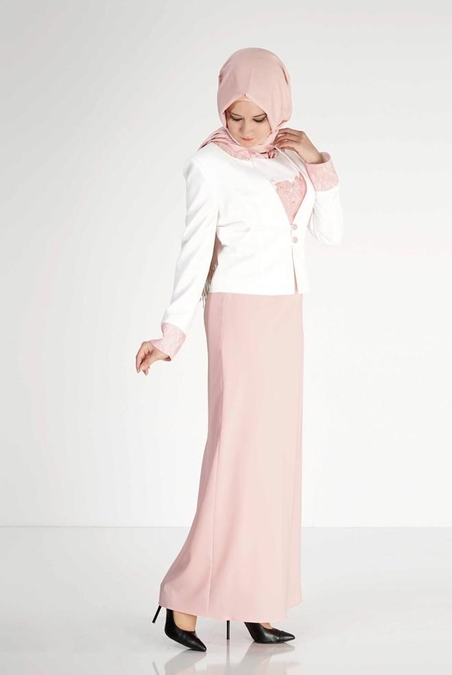 Hijab clothing PINK 3097 Elite 2Li Tesettür Elb.Tkm - ALVİNA