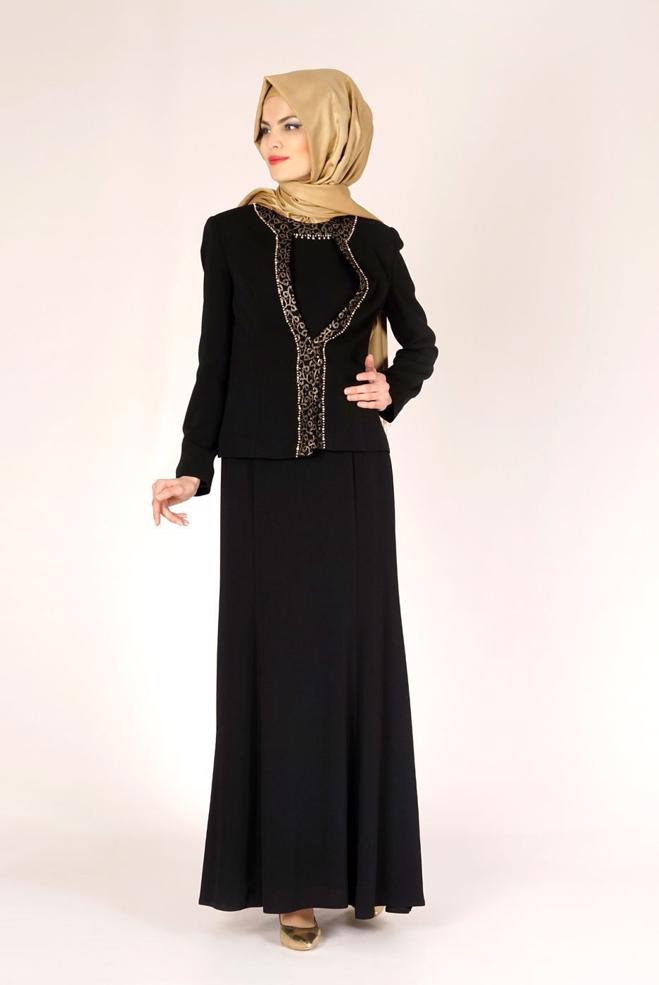 Hijab clothing BLACK 3115 RADO 2Lİ ELB.TKM 40/48 TEK42 - ALVİNA