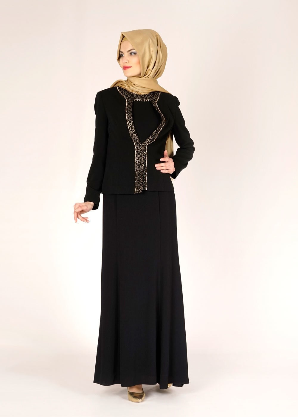 Hijab clothing BLACK 3115 RADO 2Lİ ELB.TKM 40/48 TEK42