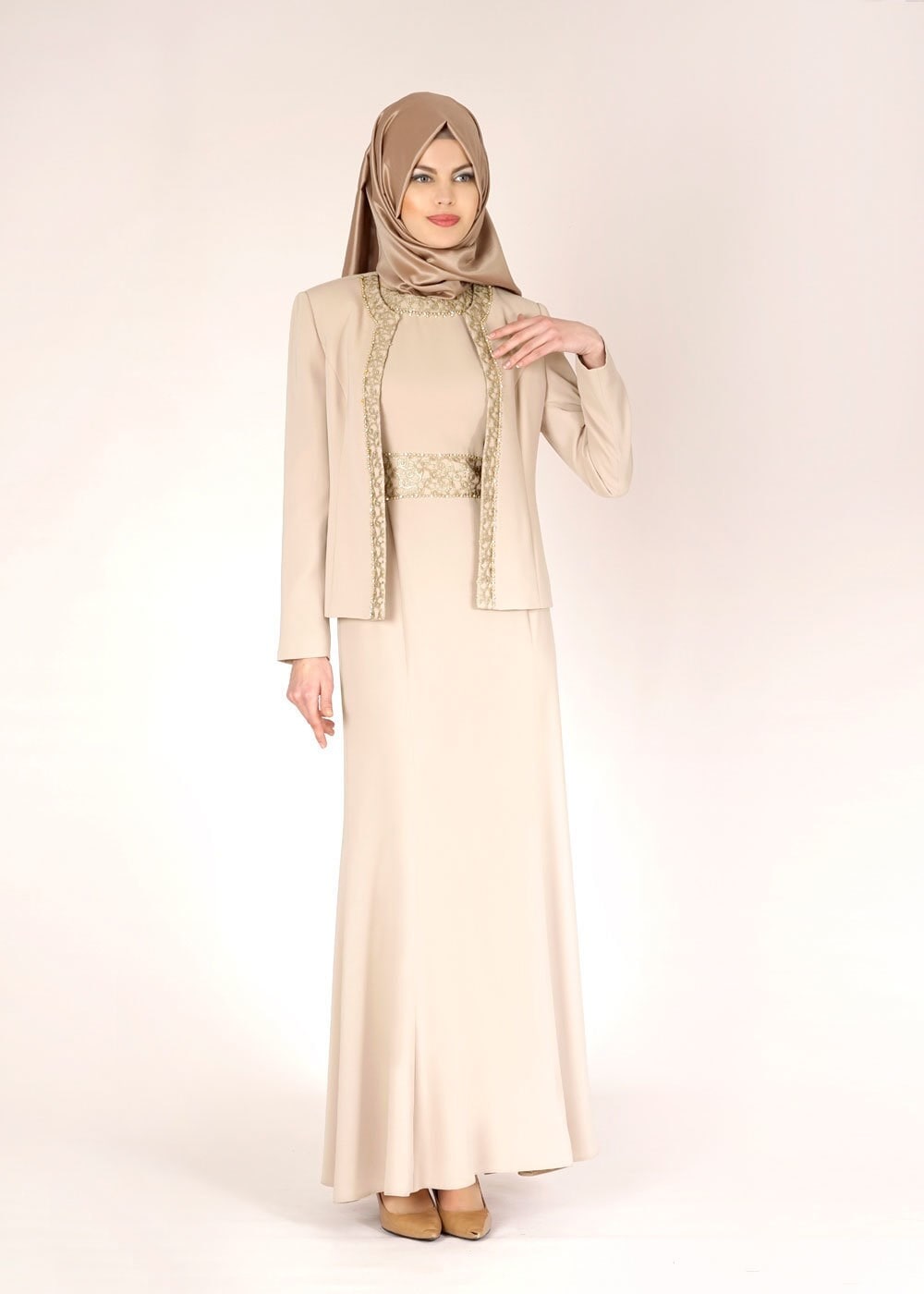 Tesettür giyim BEJ 3115 RADO 2Lİ ELB.TKM 40/48 TEK42