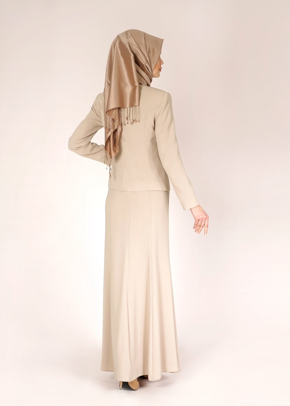 Tesettür giyim BEJ 3115 RADO 2Lİ ELB.TKM 40/48 TEK42