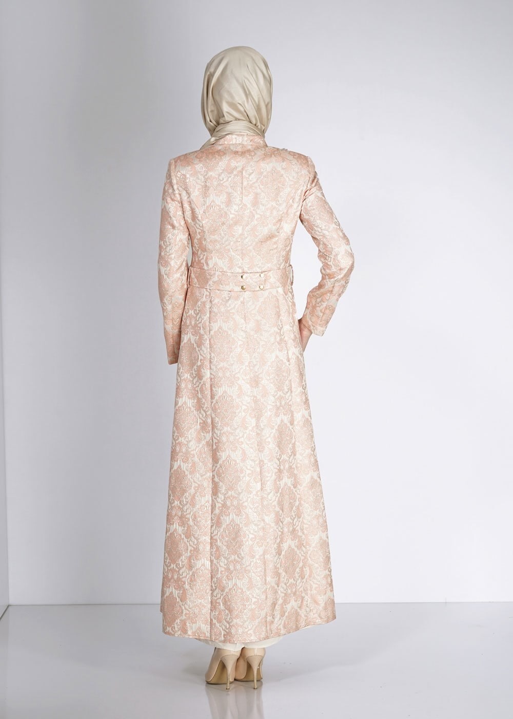 Tesettür giyim PUDRA 3130 JAKAR 7699 2Lİ ELB.TKM 40/48 TEK42-44