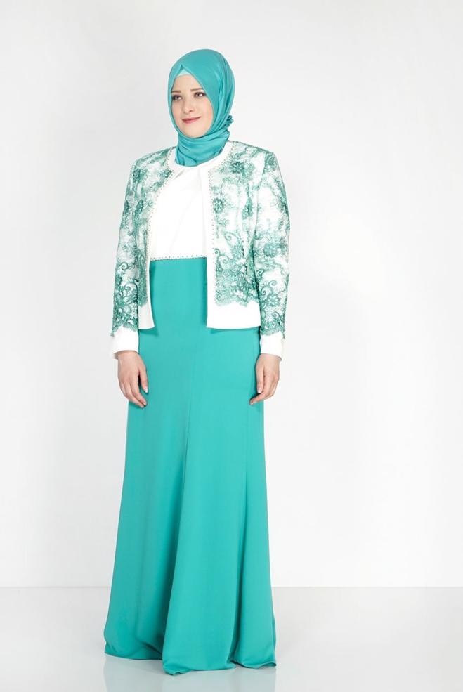 Vêtements hijab BLEU 3142 Camelia 2Lİ Elb Tesettür Takım - ALVİNA