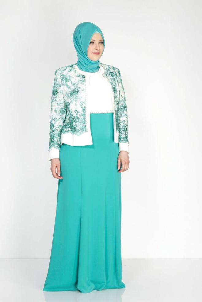 Vêtements hijab BLEU 3142 Camelia 2Lİ Elb Tesettür Takım - ALVİNA