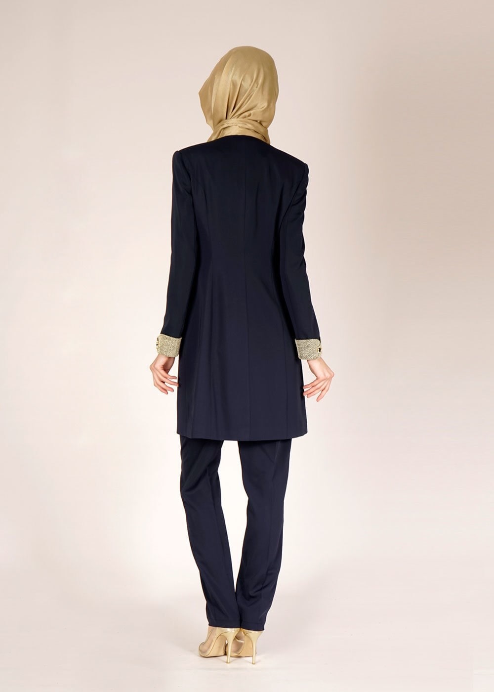 Tesettür giyim LACİVERT 3116P ELİTE 11620 3LÜ PNT.TKM 40/48 TEK44