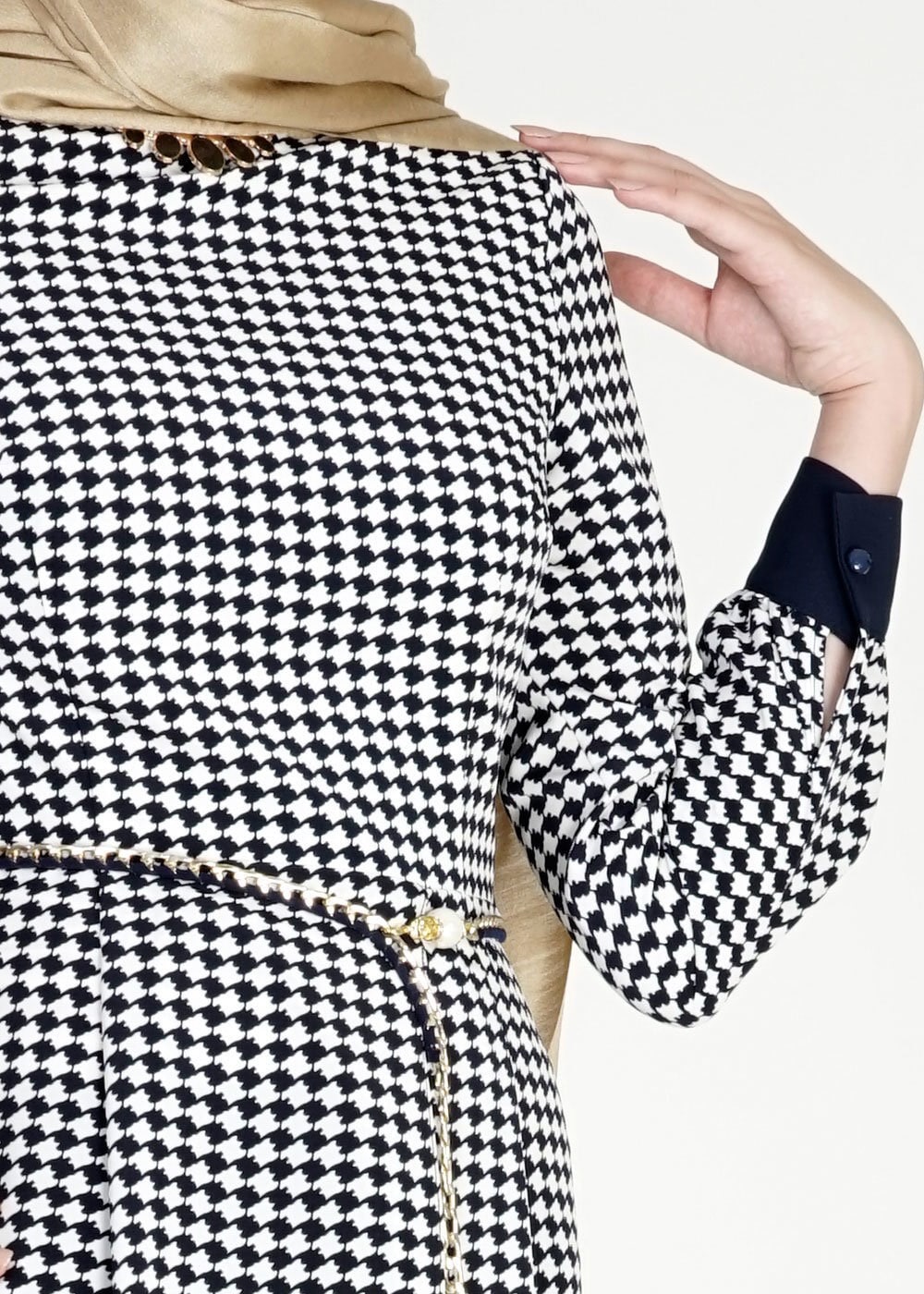 Tesettür giyim LACİVERT 3123P Como Emt 2li Tesettür Pnt Takım