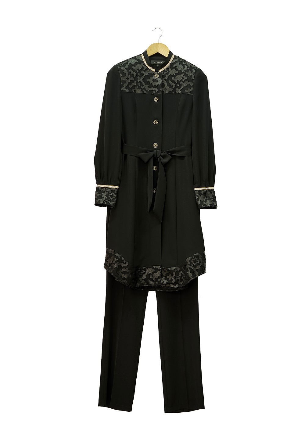 Tesettür giyim SİYAH 3125P NEW LOREN 2Lİ PNT.TKM 38/46