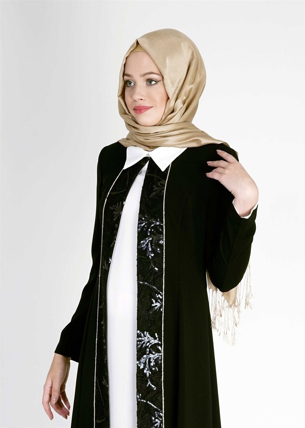 Tesettür giyim SİYAH 3134 3Lü Tesettür  Pnt.Tkm