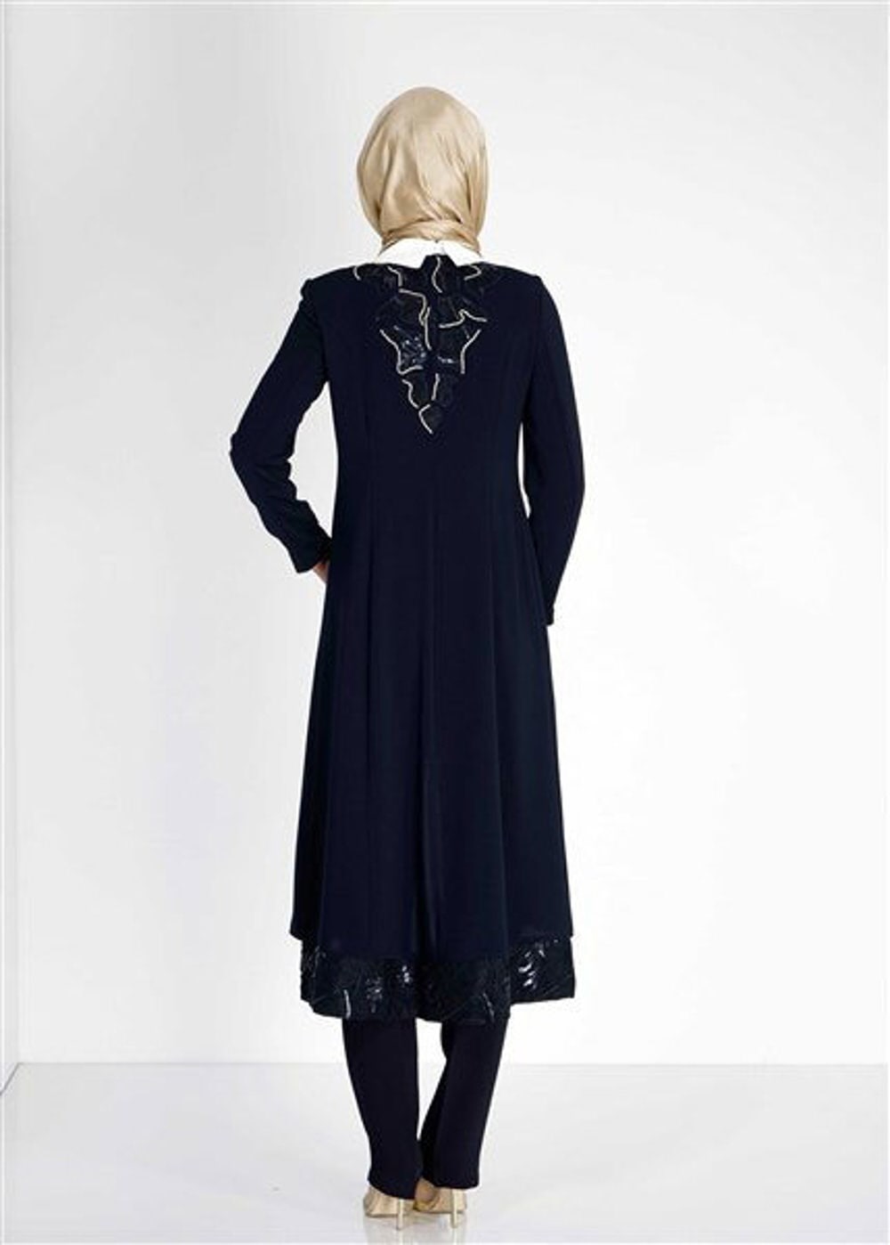 Tesettür giyim LACİVERT 3134 3Lü Tesettür  Pnt.Tkm