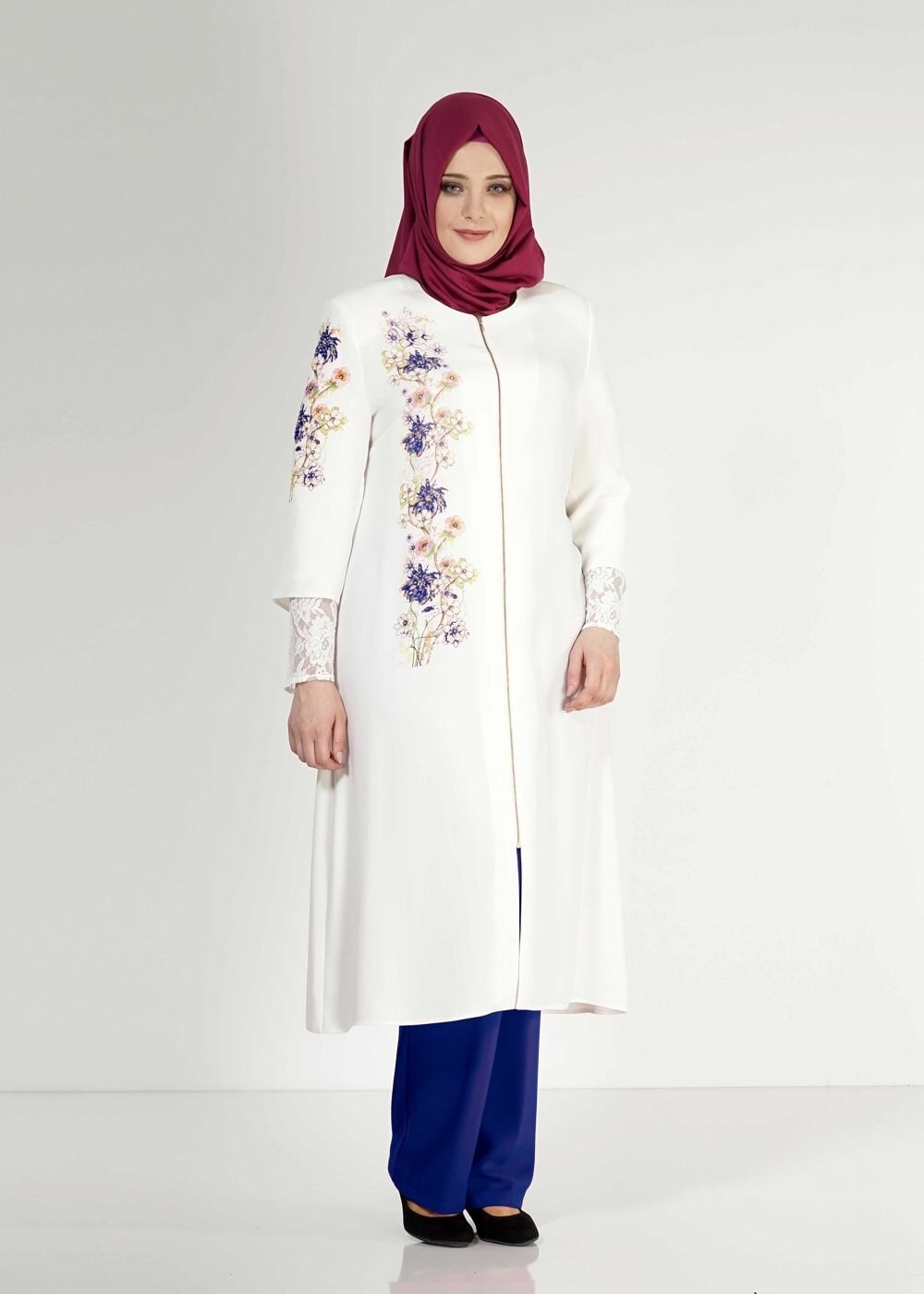 Tesettür giyim LACİVERT 3151P Rado  2Li Tesettür Pnt.Tkm