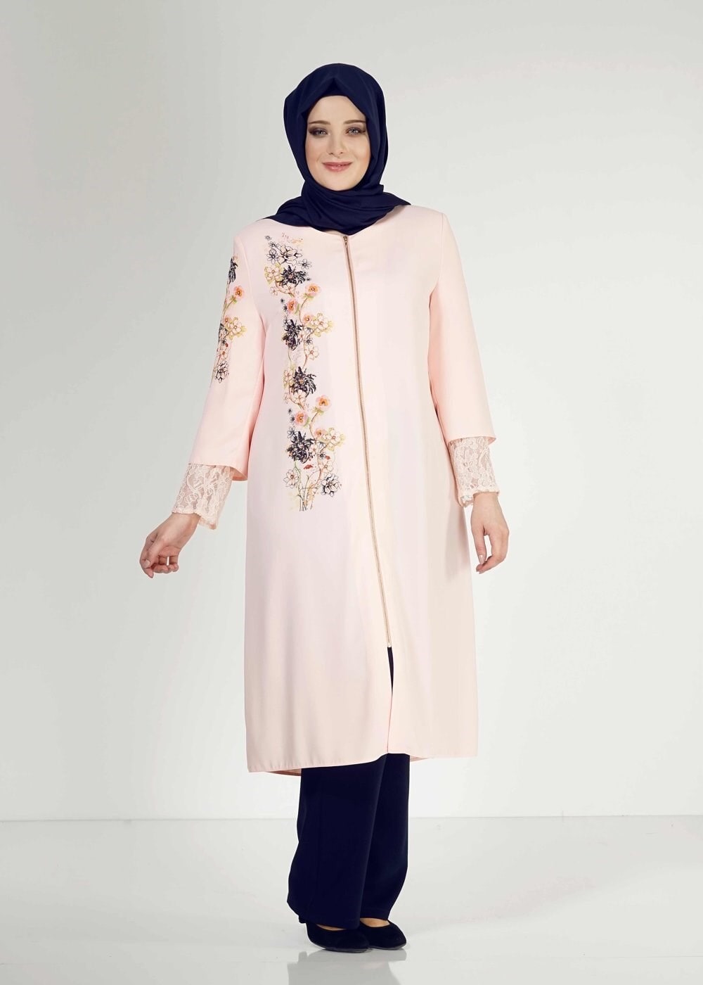 Tesettür giyim LACİVERT 3151P Rado  2Li Tesettür Pnt.Tkm