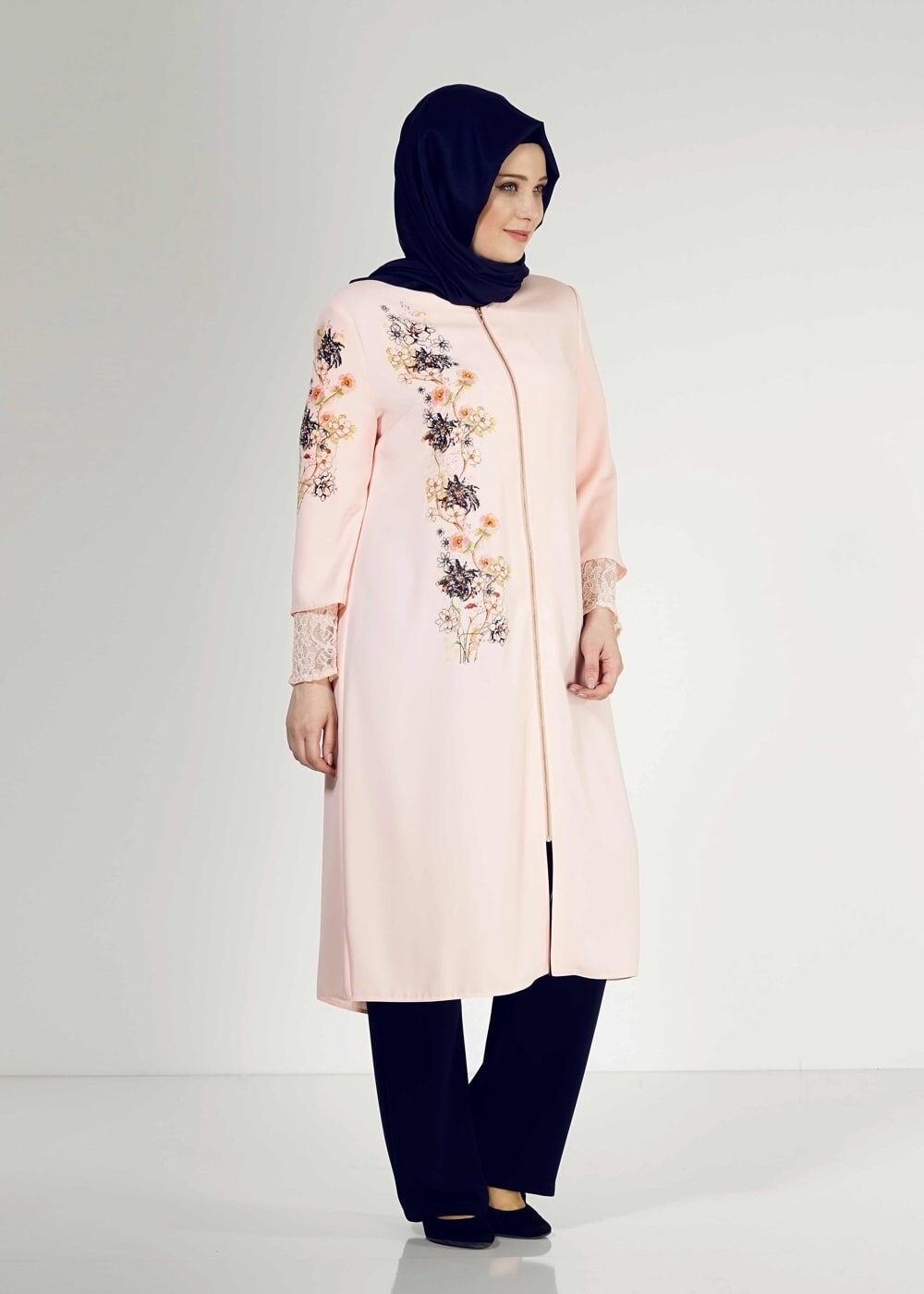 Tesettür giyim LACİVERT 3151P Rado  2Li Tesettür Pnt.Tkm