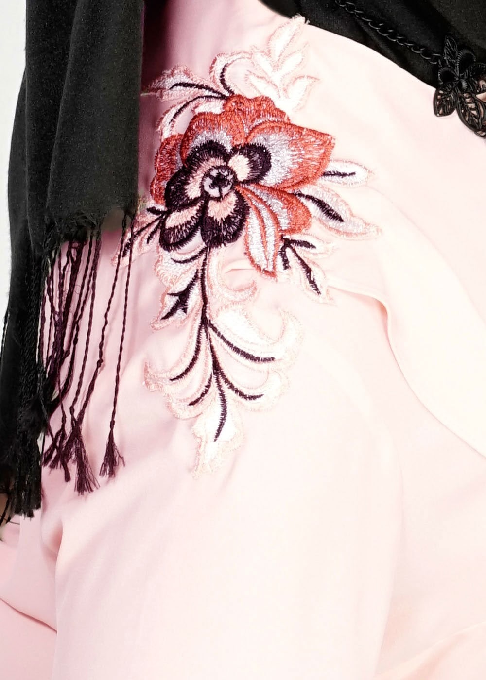 Tesettür giyim PUDRA İŞLEME DETAYLI TUNİK 2474 