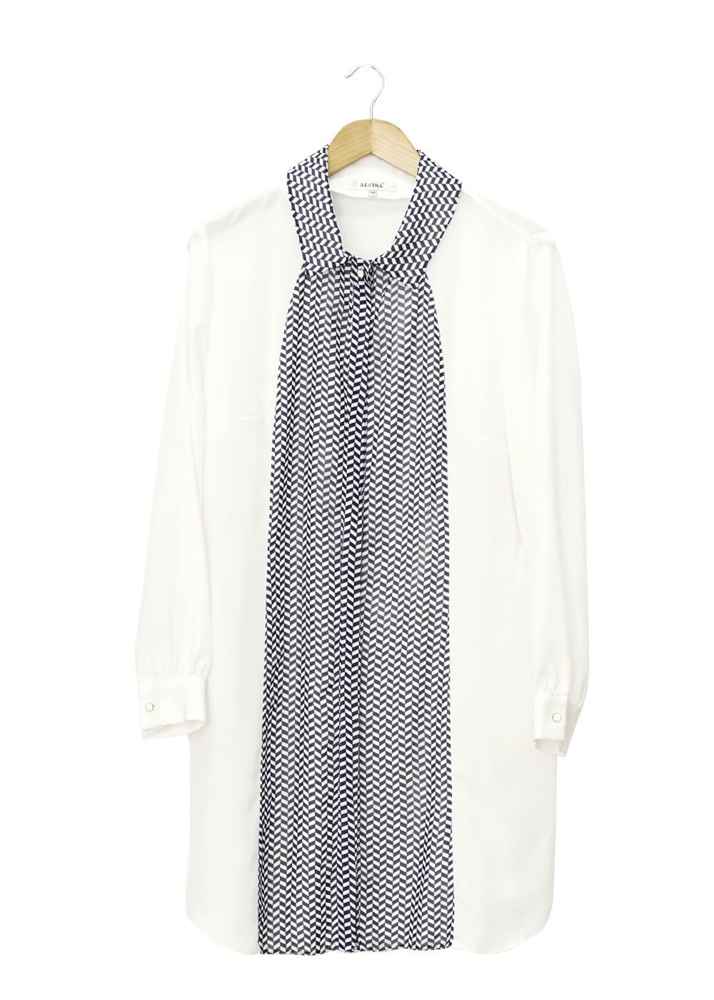 Tesettür giyim BEYAZ DESENLİ TUNİK 2475