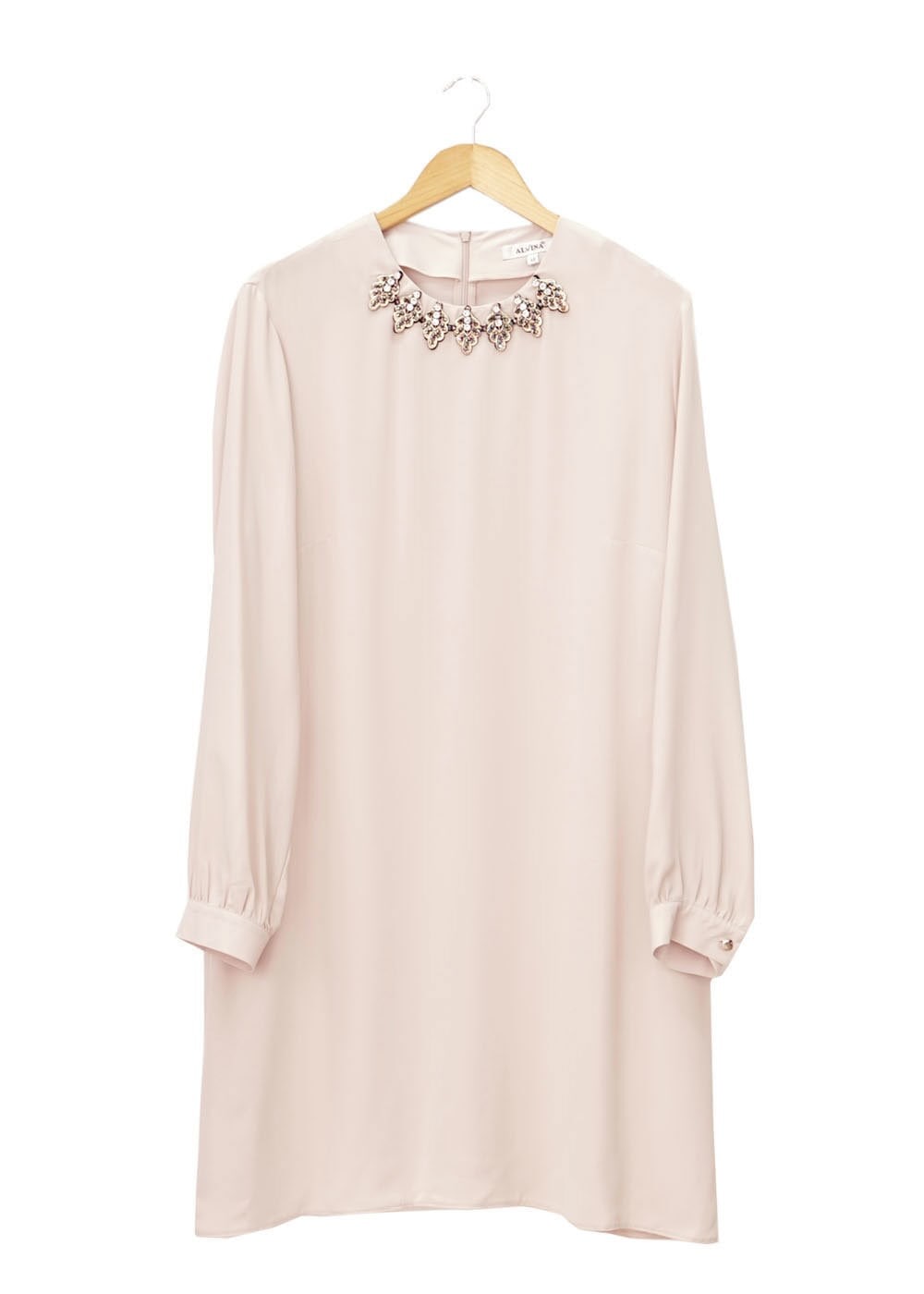 Tesettür giyim BEJ TAŞ İŞLEME DETAYLI TUNİK 2477