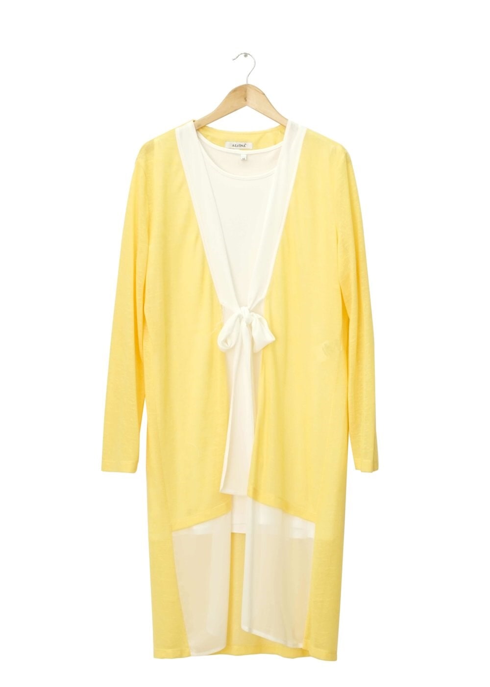Hijab clothing YELLOW TWO-PIECE CHIFFON TUNIC  2520 