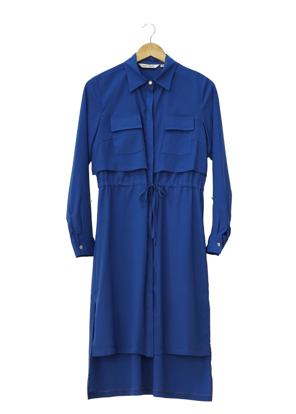 Tesettür giyim LACİVERT ASİMETRİK KESİM TUNİK 4609