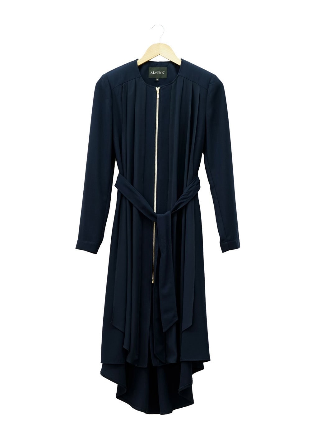 Tesettür giyim LACİVERT 1439 Feris Tesettür Trench