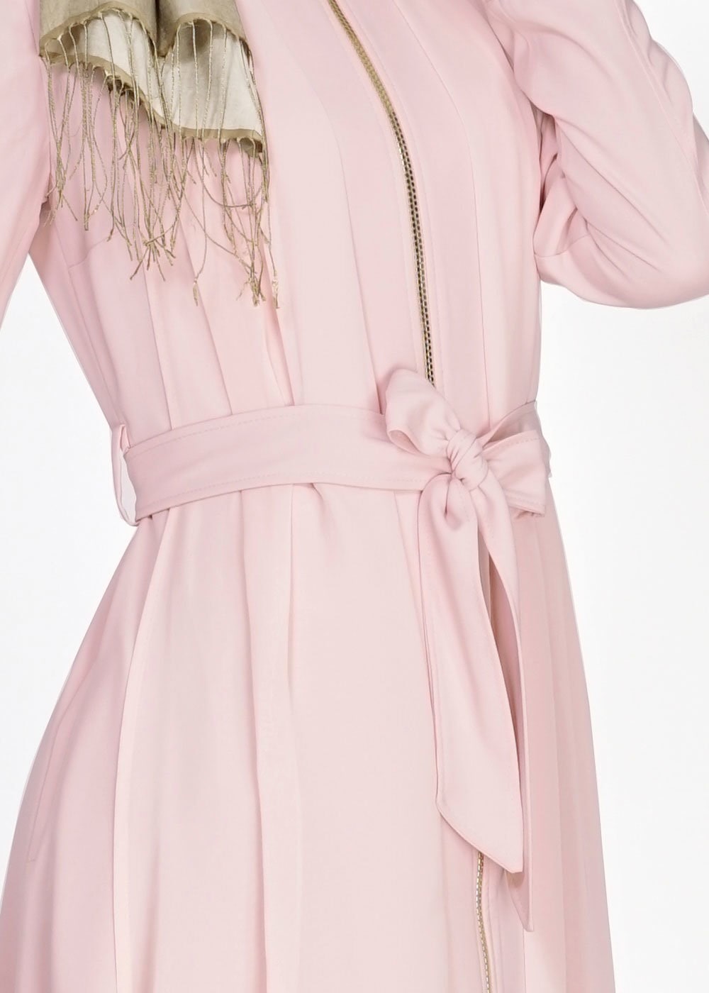 Tesettür giyim PUDRA 1439 Feris Tesettür Trench