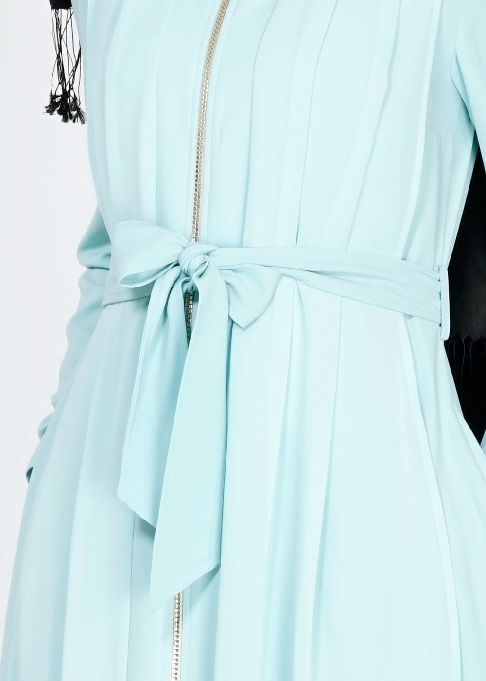 Tesettür giyim YEŞİL 1439 Feris Tesettür Trench