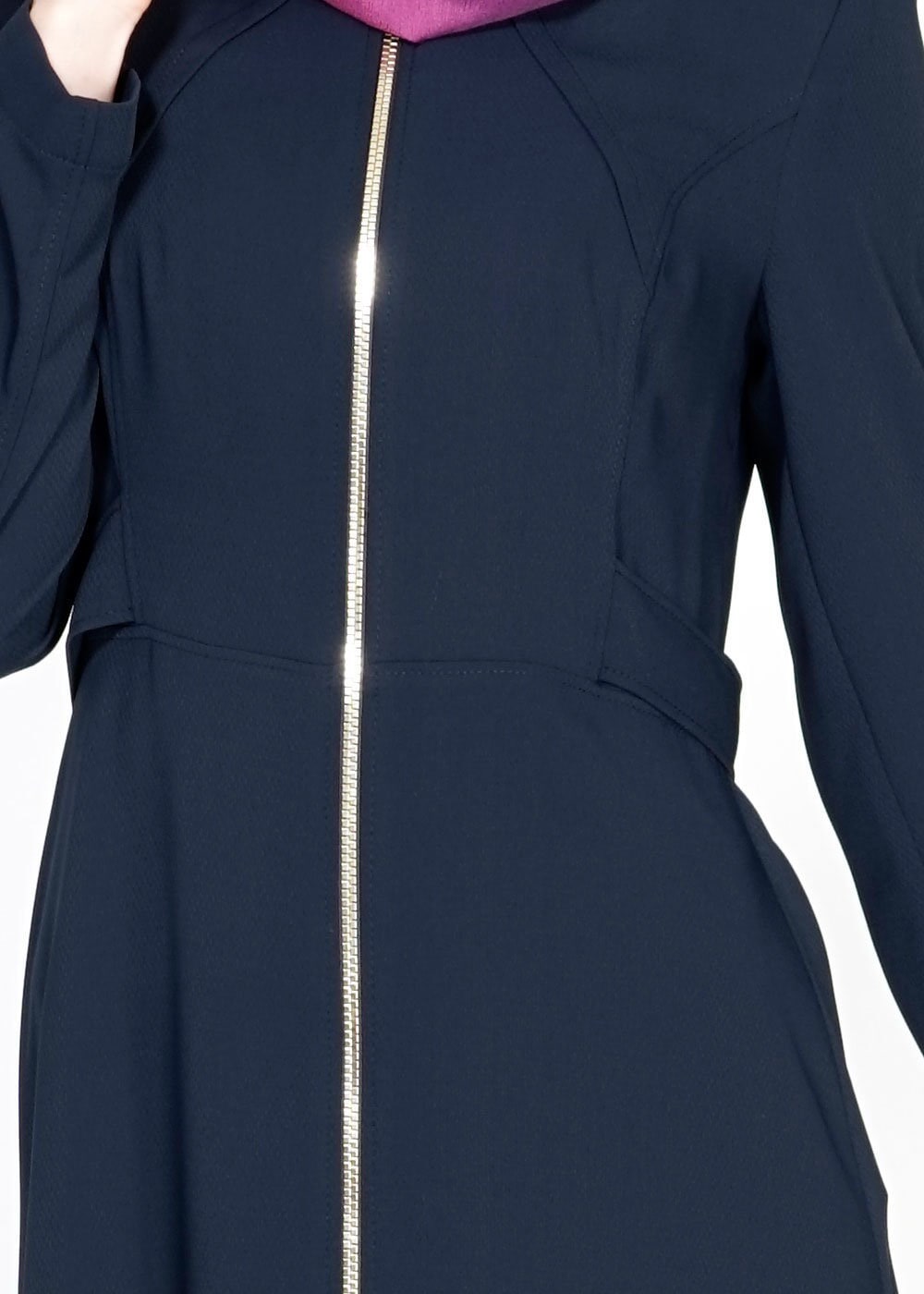 Tesettür giyim LACİVERT 1445 Marca Tesettür Trench