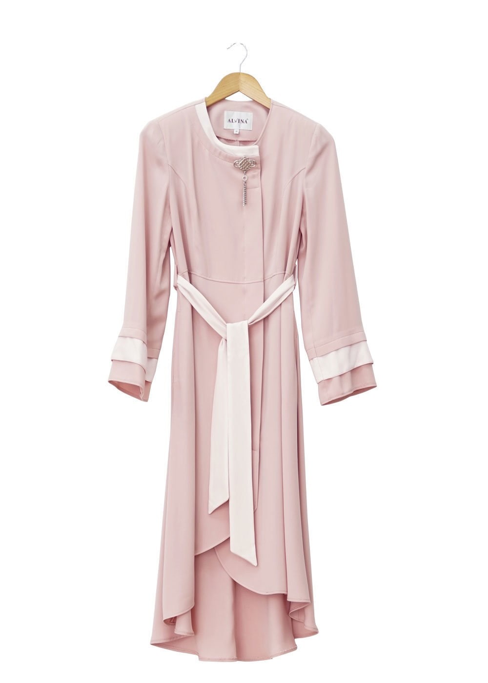 Tesettür giyim PUDRA 1448 Virona Tesettür Trench