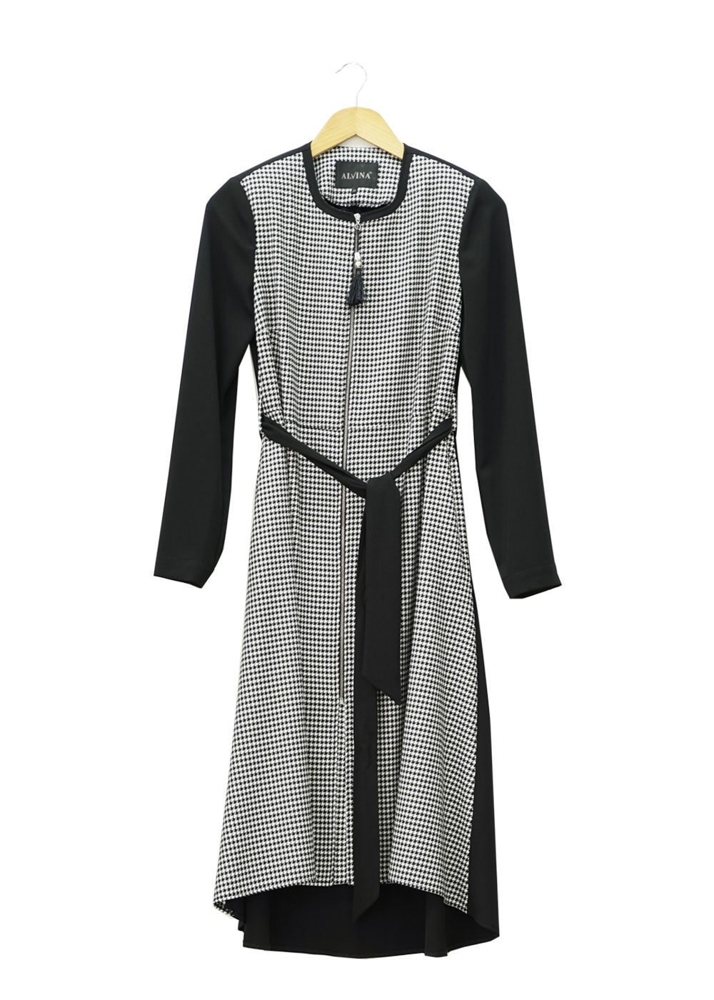 Tesettür giyim SİYAH 1449 Farah Tesettür Trench