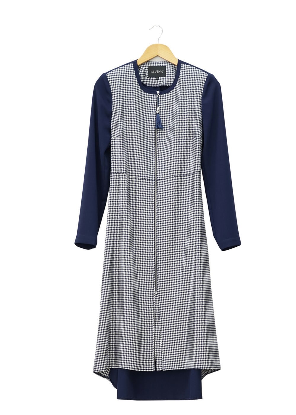 Tesettür giyim LACİVERT 1449 Farah Tesettür Trench