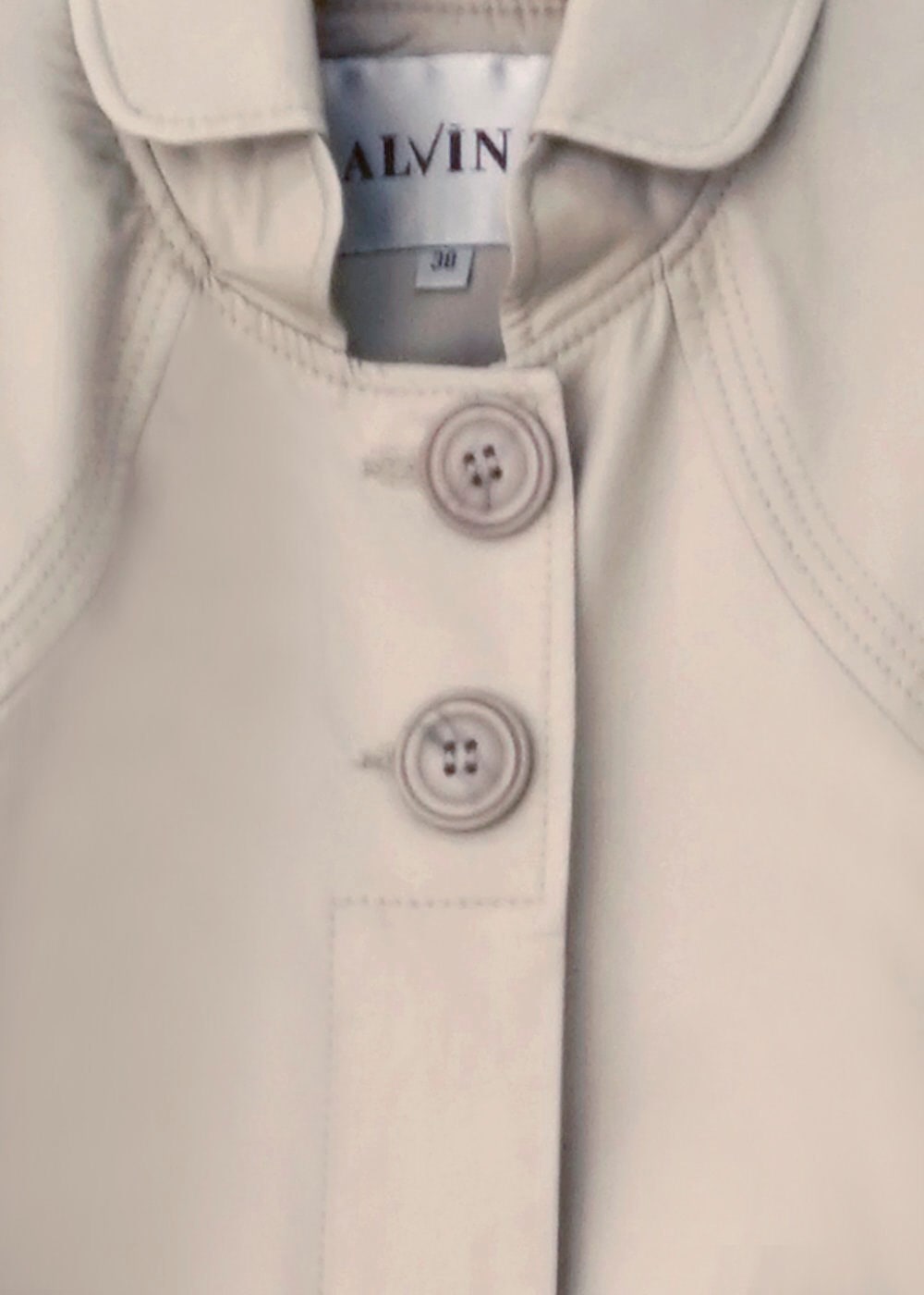 Tesettür giyim BEJ DÜĞME DETAYLI TRENÇKOT 1451