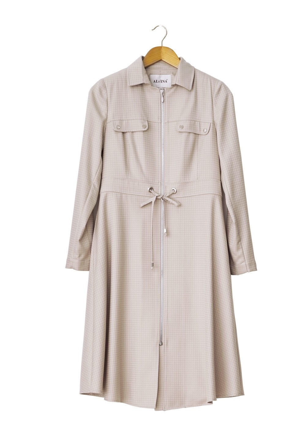 Tesettür giyim BEJ 1505 Crista Tesettür Trench