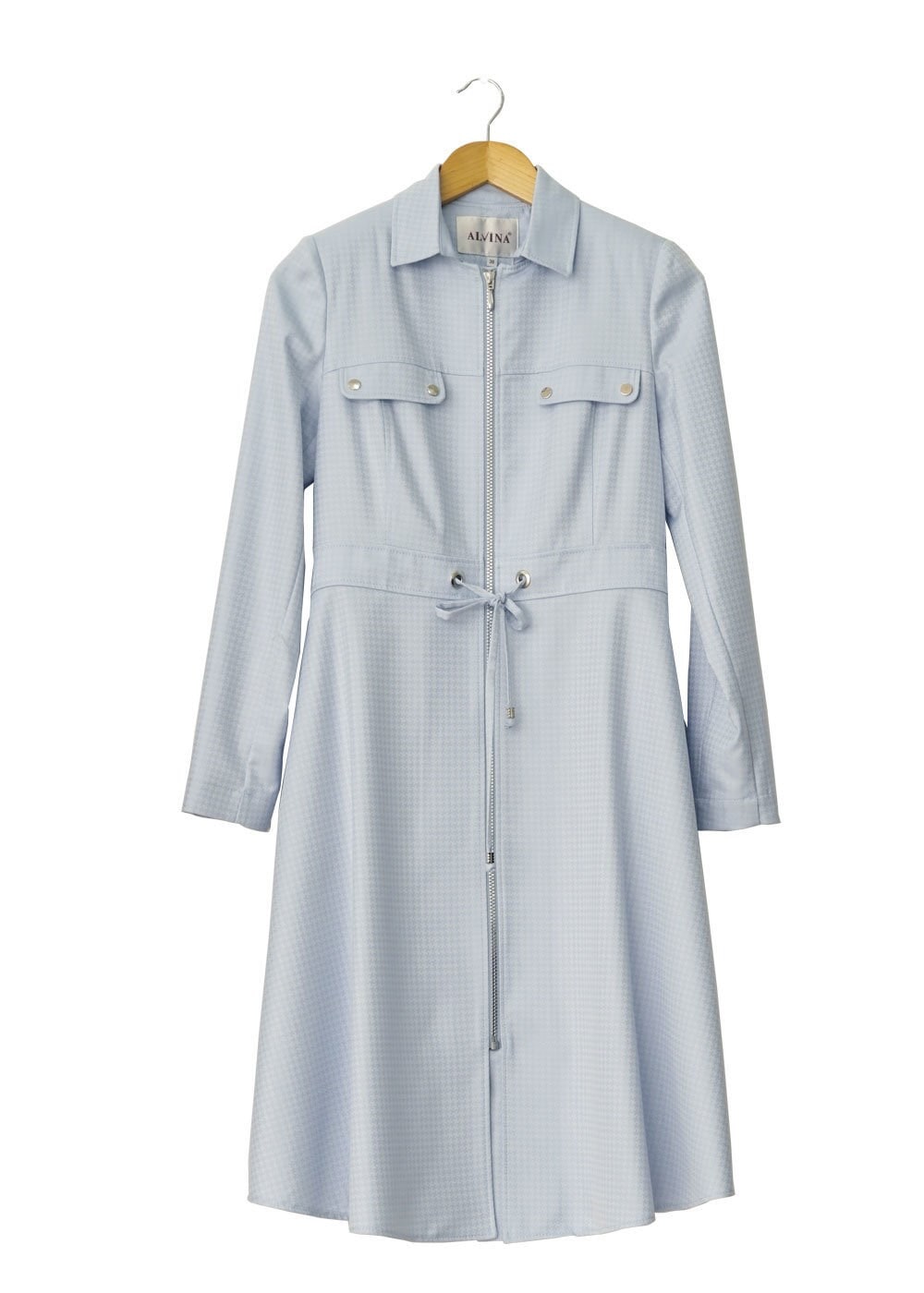 Tesettür giyim MAVİ 1505 Crista Tesettür Trench