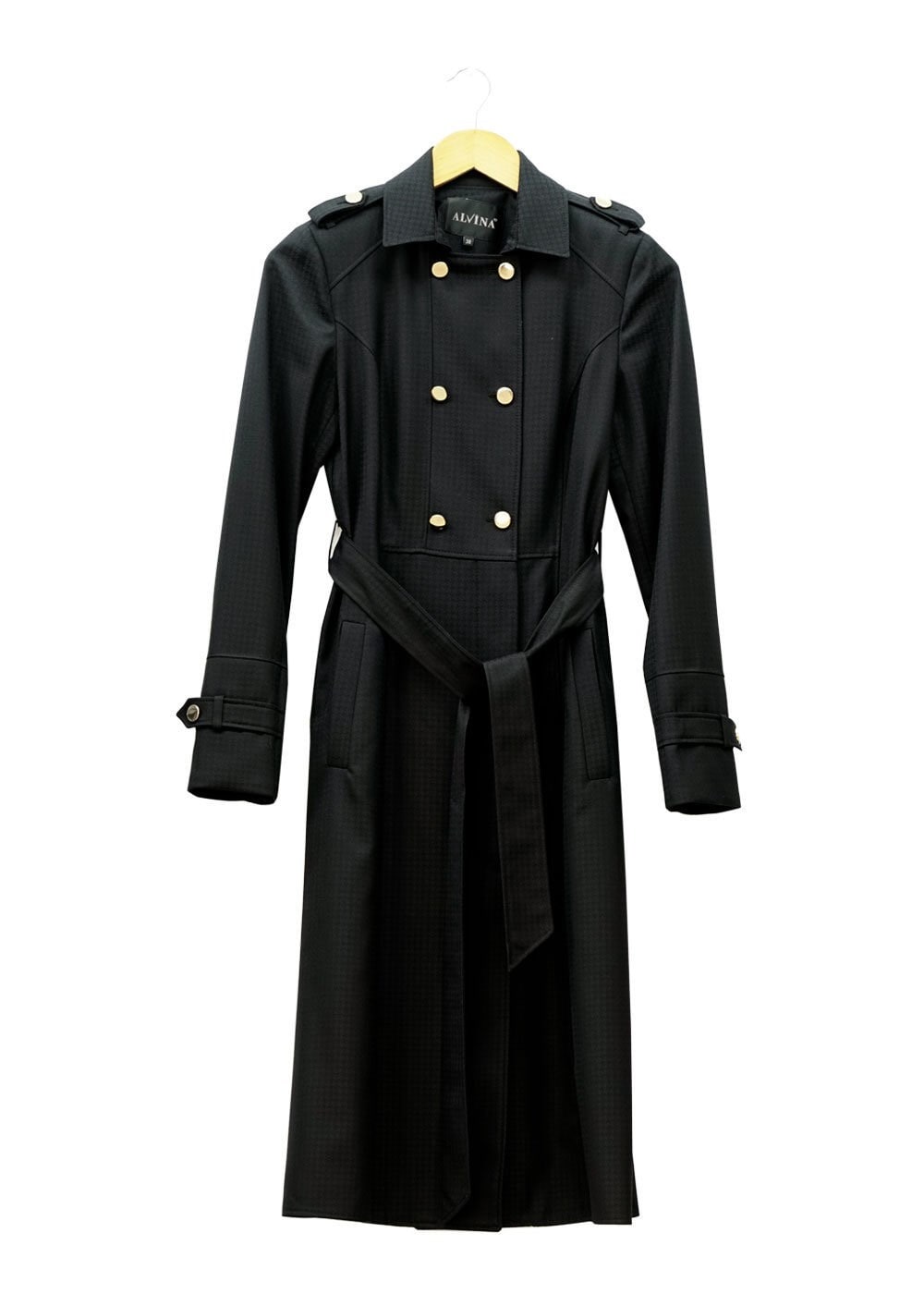 Tesettür giyim SİYAH 1506 Crista Tesettür Trench