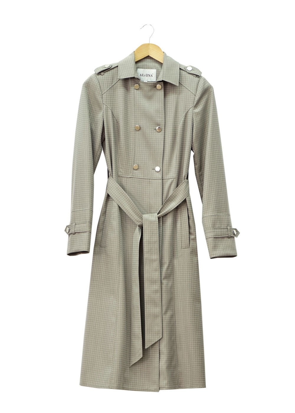 Tesettür giyim HAKİ 1506 Crista Tesettür Trench