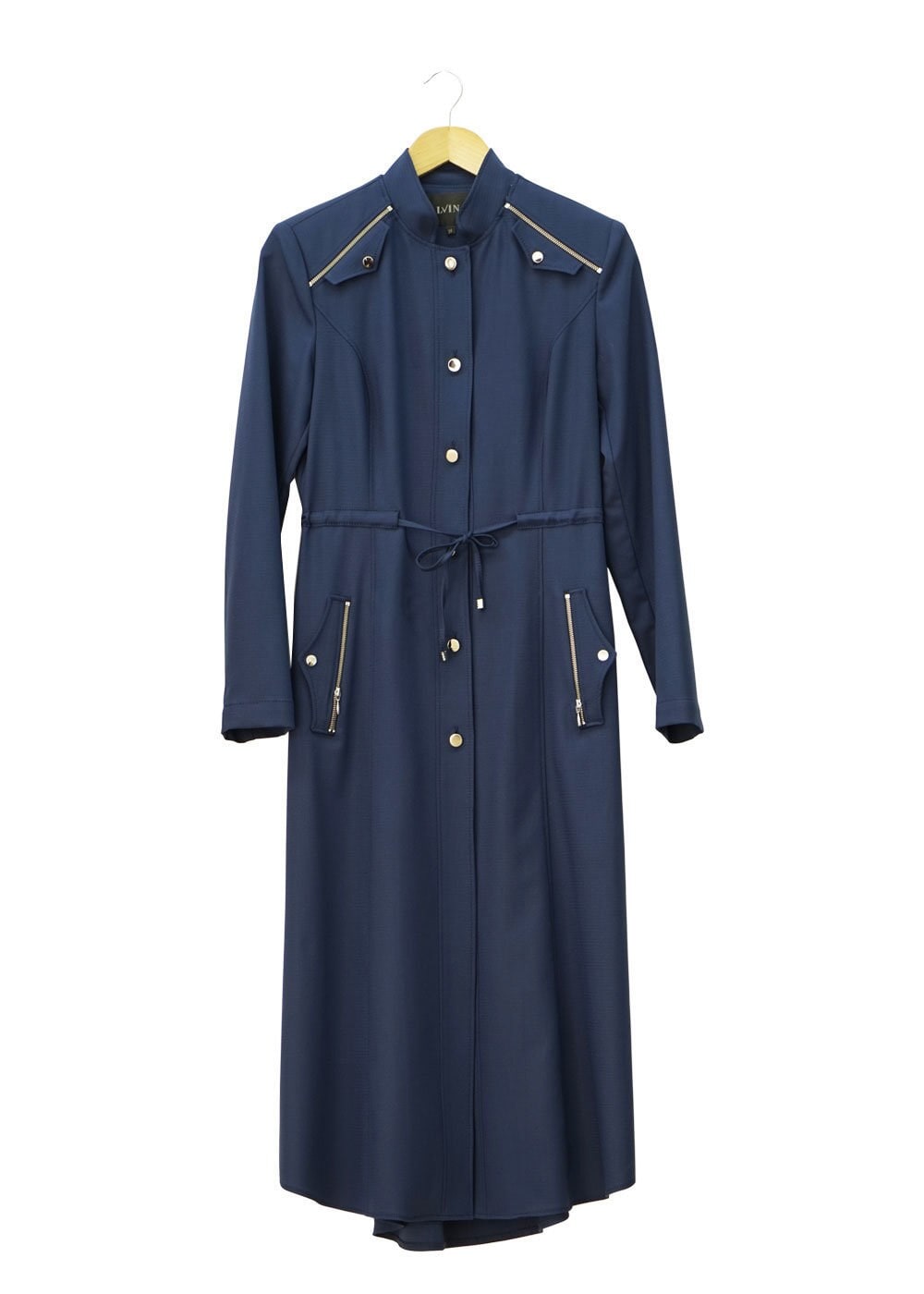 Tesettür giyim LACİVERT 1518 DORATES TRENCH 38/46 TEK38