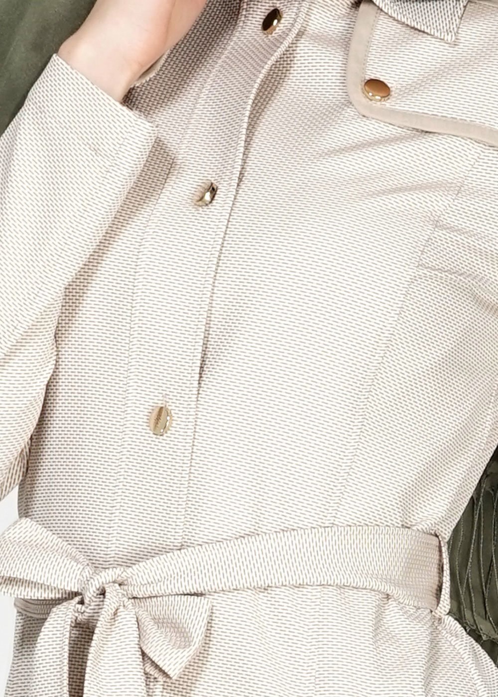 Tesettür giyim SARI 1519 Berta Tesettür Trench