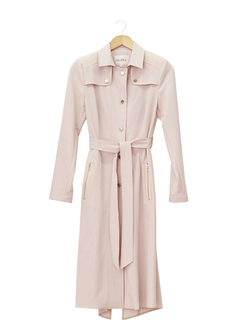 Tesettür giyim PUDRA 1519 Berta Tesettür Trench