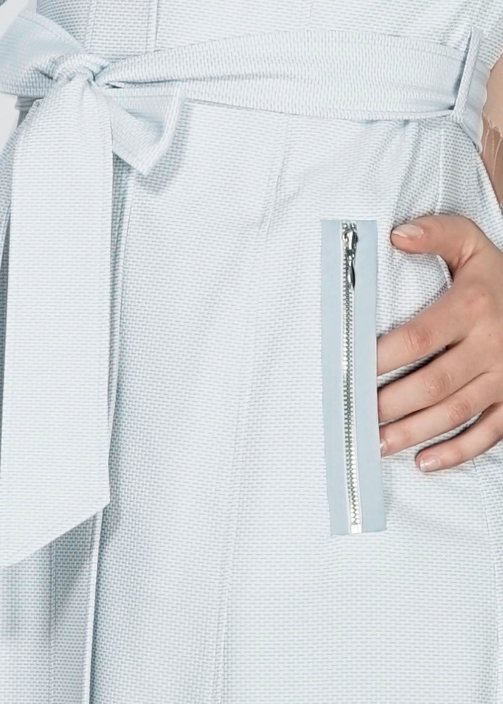 Tesettür giyim MAVİ 1519 Berta Tesettür Trench