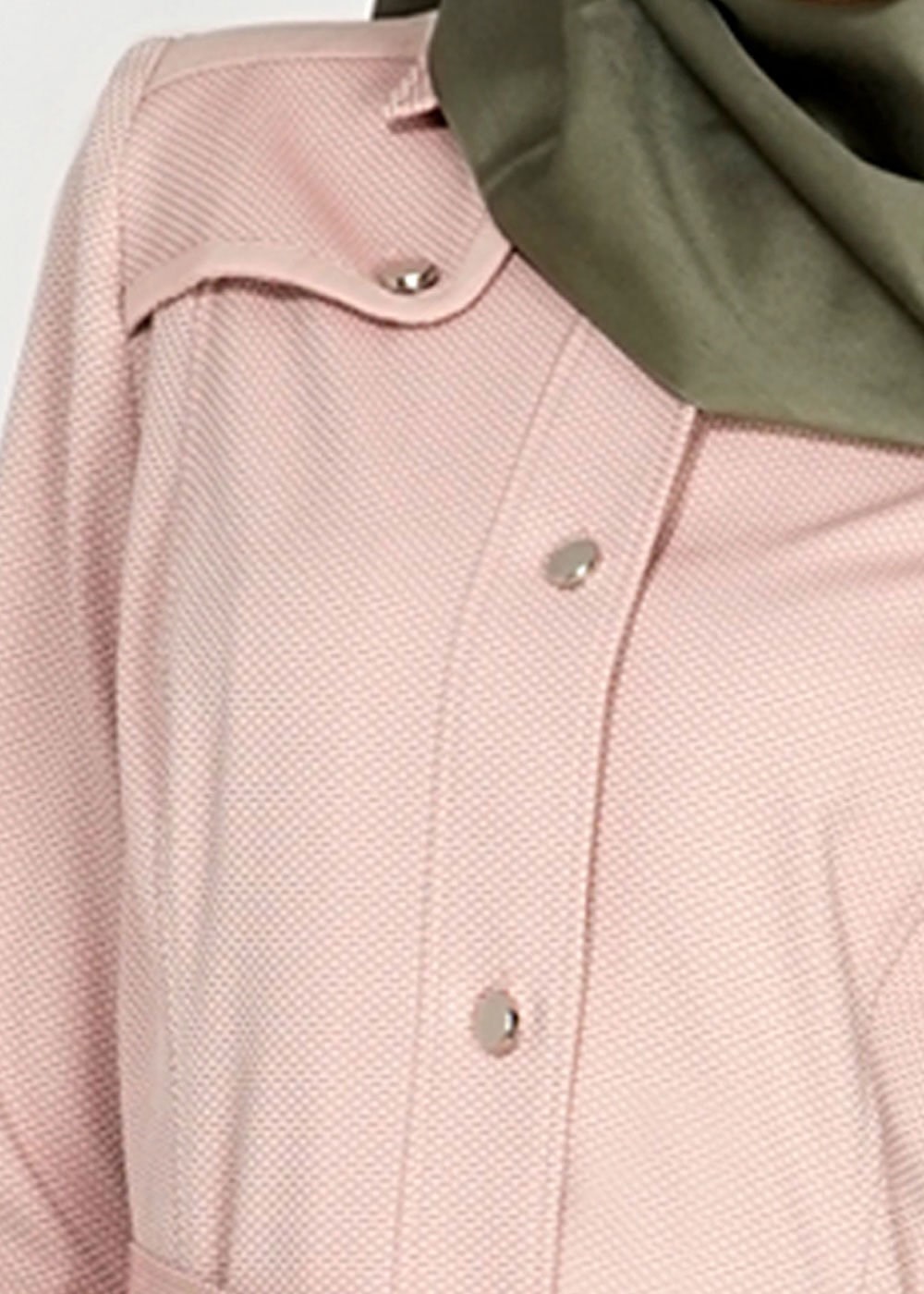 Tesettür giyim BEJ 1519 Berta Tesettür Trench