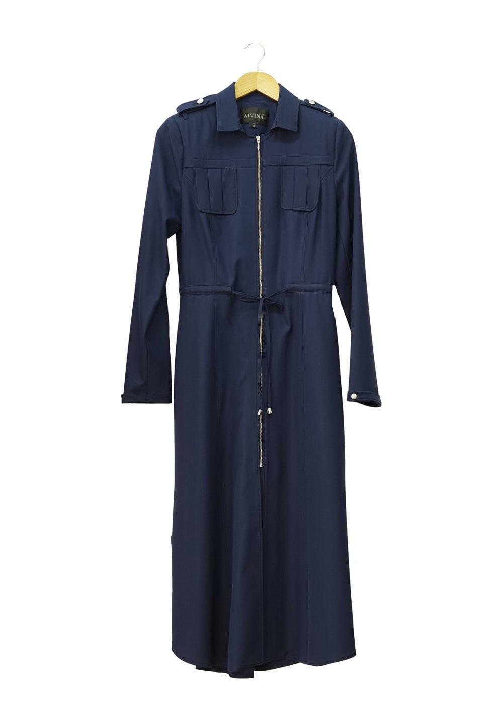 Tesettür giyim LACİVERT 1521 Beliz 8168 Tesettür Trench