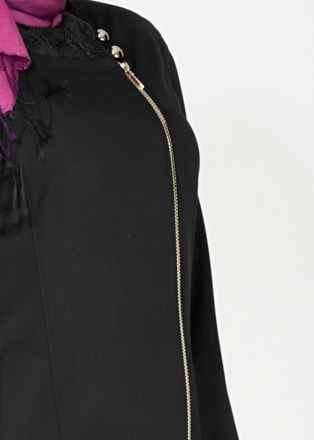 Tesettür giyim SİYAH 1543 Natalia Tesettür Trench