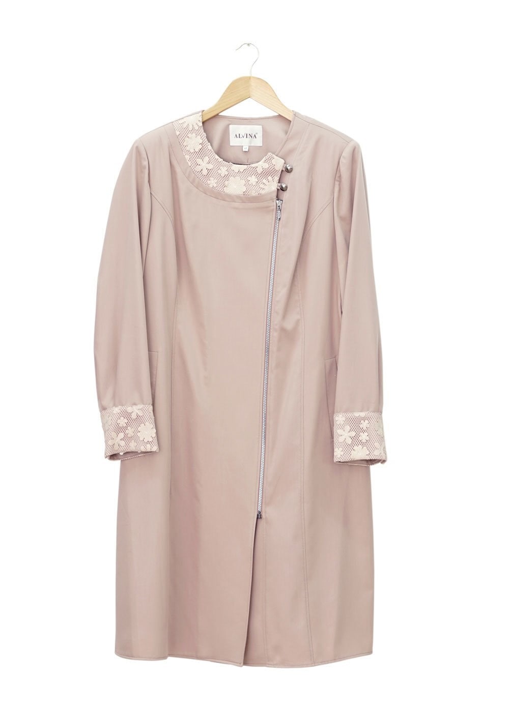 Tesettür giyim PUDRA 1543 Natalia Tesettür Trench