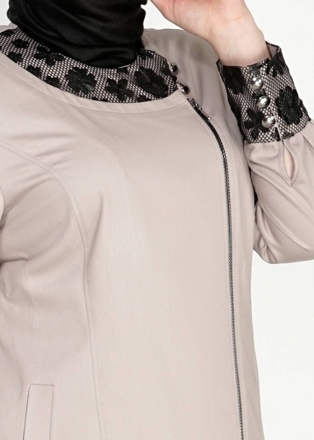 Tesettür giyim KUM 1543 Natalia Tesettür Trench