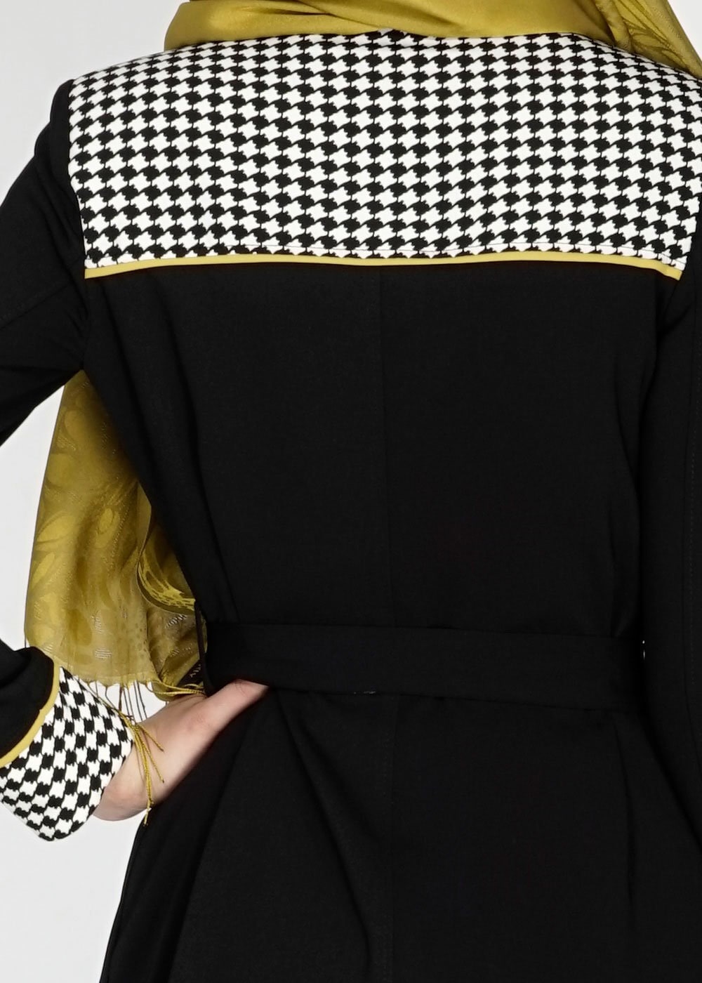 Tesettür giyim SİYAH 1546 Farah Tesettür Trench