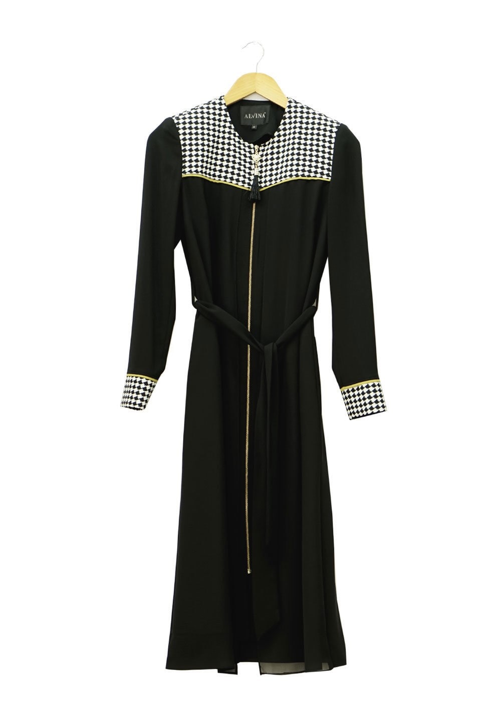 Tesettür giyim SİYAH 1546 Farah Tesettür Trench