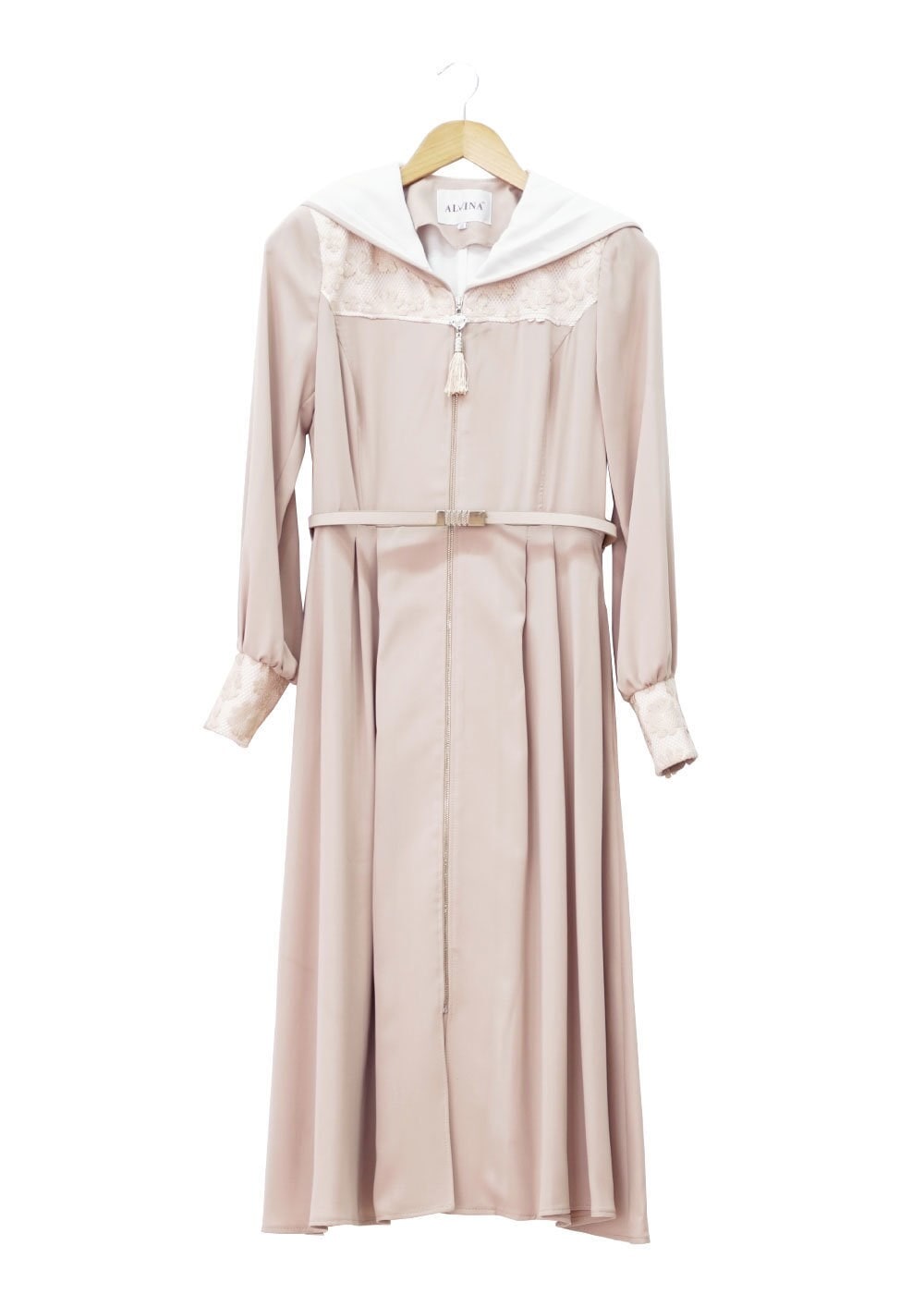 Tesettür giyim BEJ 1547 Farah Tesettür Trench