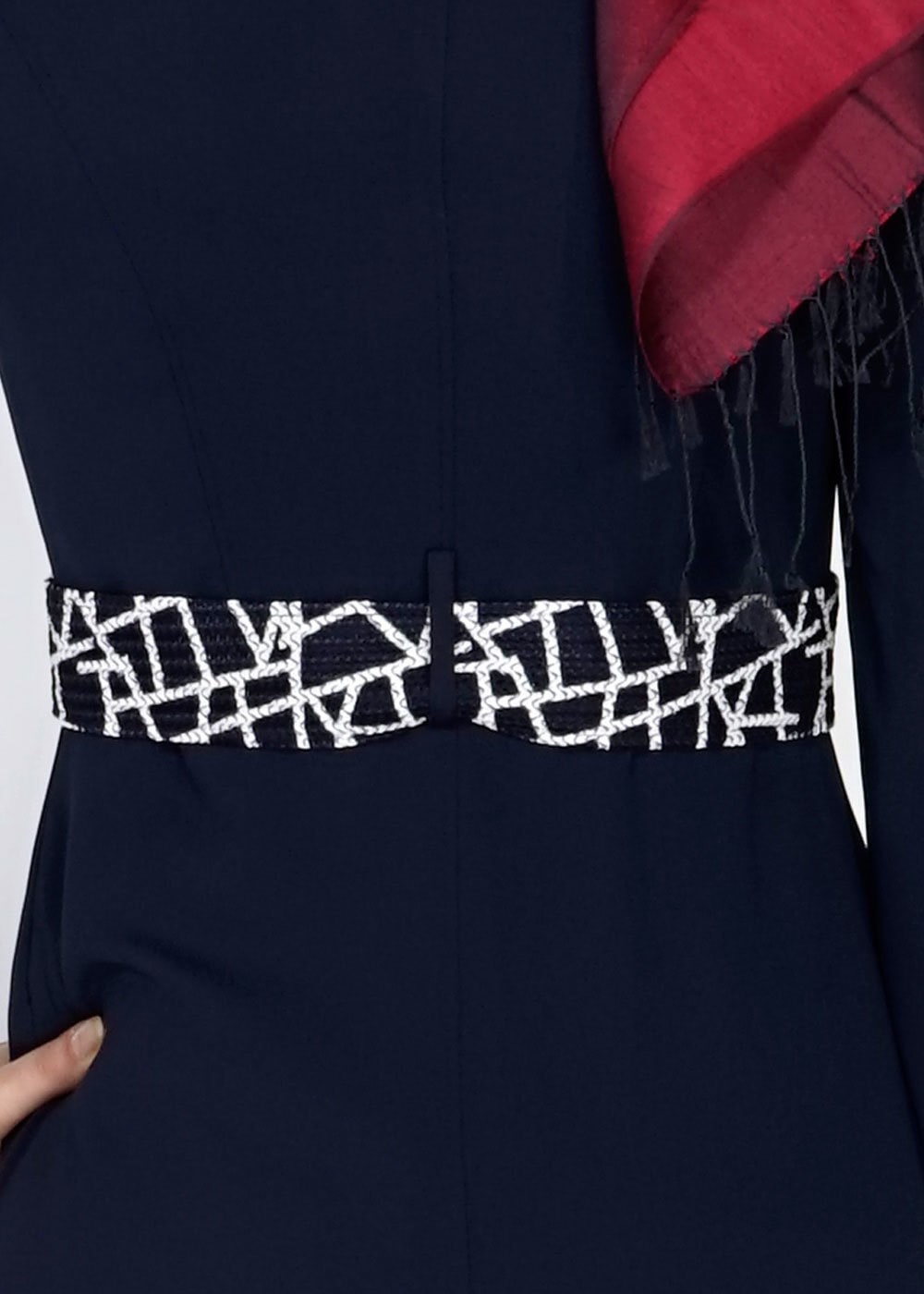 Tesettür giyim LACİVERT 1548 Farah 6288 Tesettür Trench