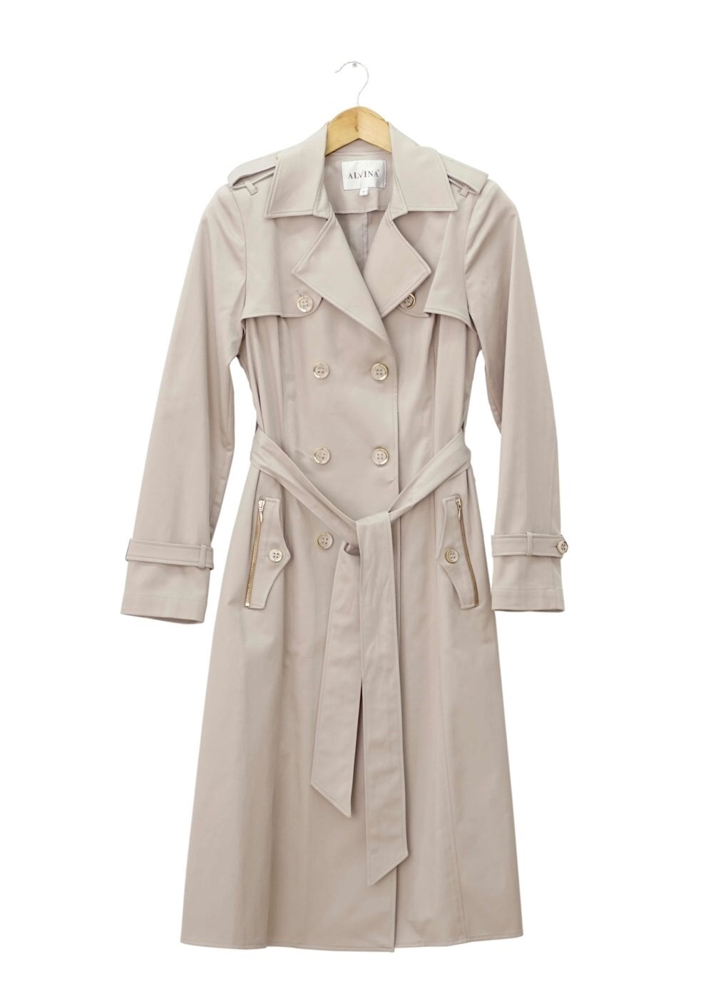 Tesettür giyim BEJ 1553 Peren Tesettür Trench