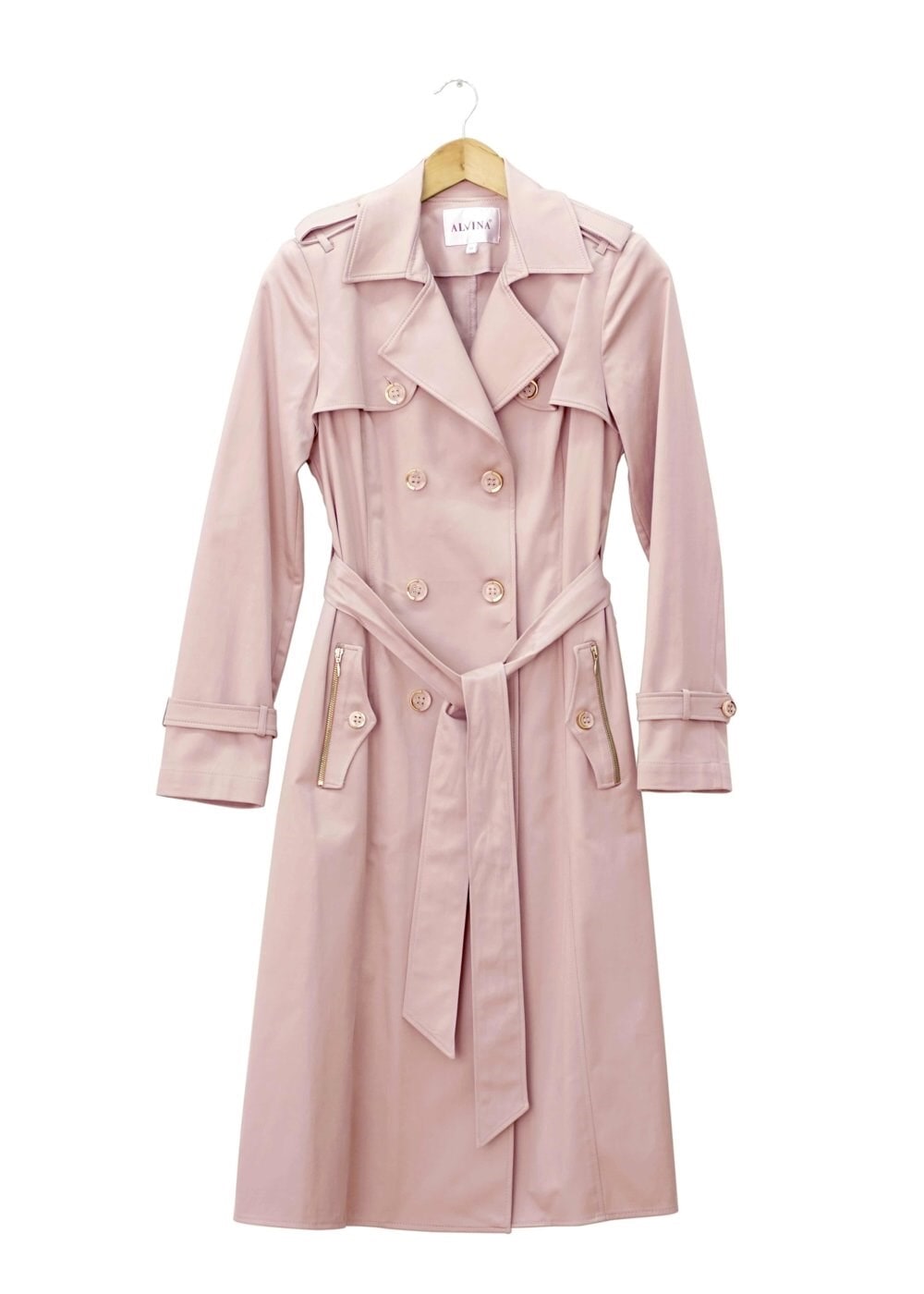 Tesettür giyim PUDRA 1553 Peren Tesettür Trench