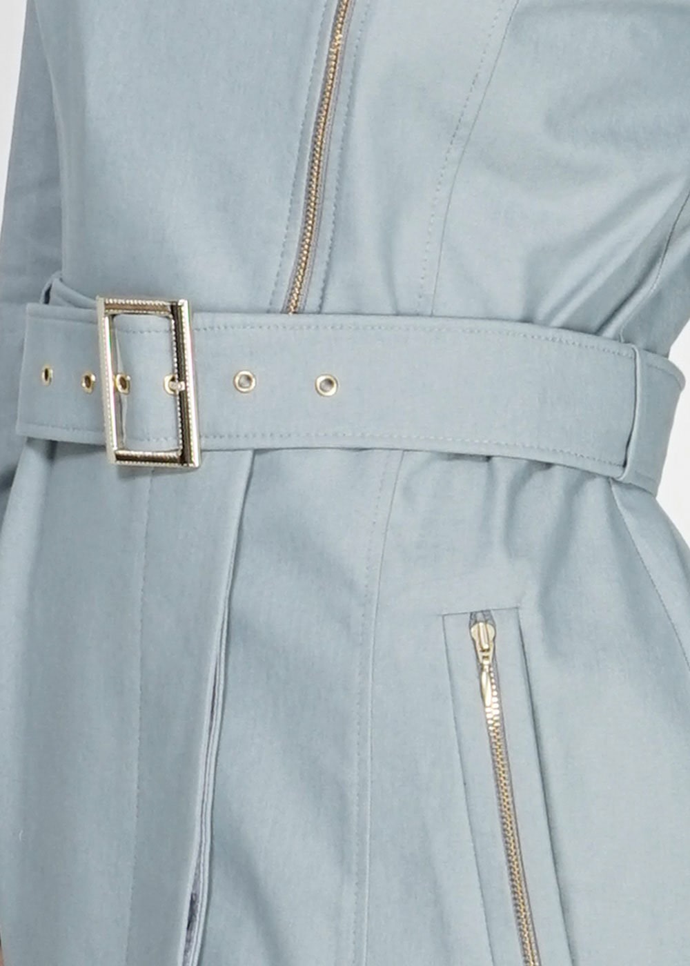 Tesettür giyim GRİ 1554 Soraya Tesettür Trenç